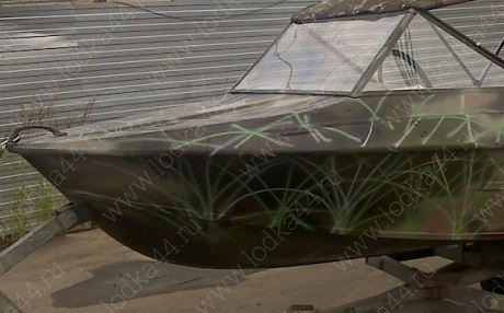 ветровое стекло Крым-М на заводскую рамку от магазина Лодка Плюс
