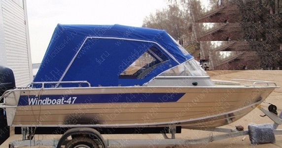 Ходовой тент Windboat-47 от магазина Лодка Плюс