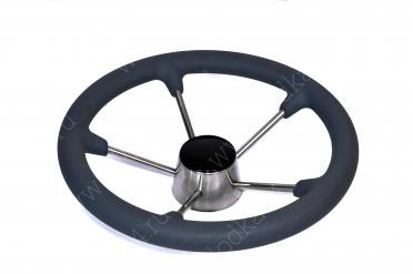 Рулевое колесо Riviera 325 мм (чёрное) от магазина Лодка Плюс
